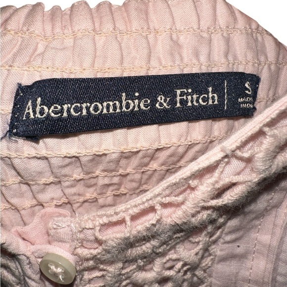 Abercrombie & Fitch Pink Mini Dress with Lace Detailing - Picture 3 of 7